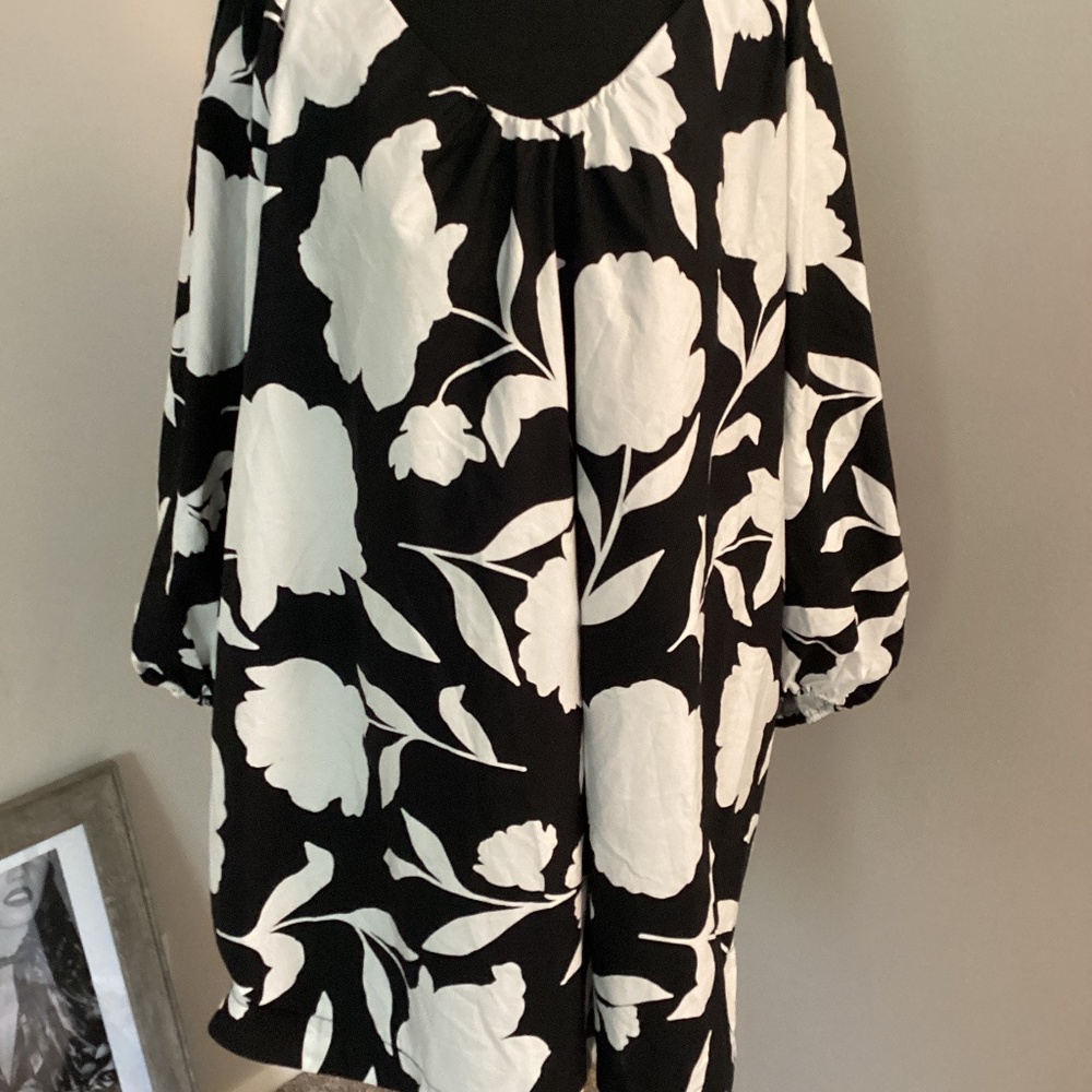 Kate Spade x Target Women's Classic Rose Poplin Long Sleeve Mini Dress Large NWT